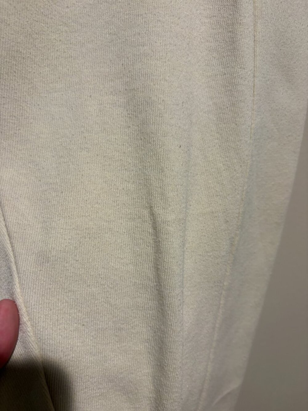 Aviator Nation Joggers Sweatpants Cream Rainbow Stripe Ribbed Trim - Picture 8 of 15